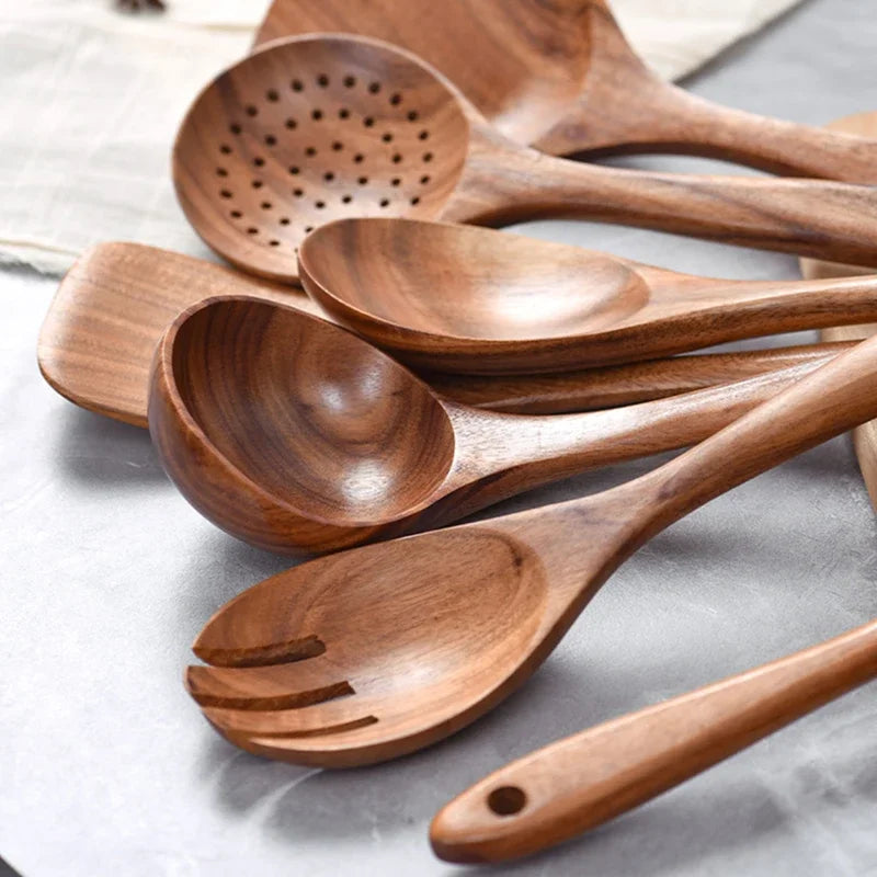 Wooden Kitchen Utensil Set