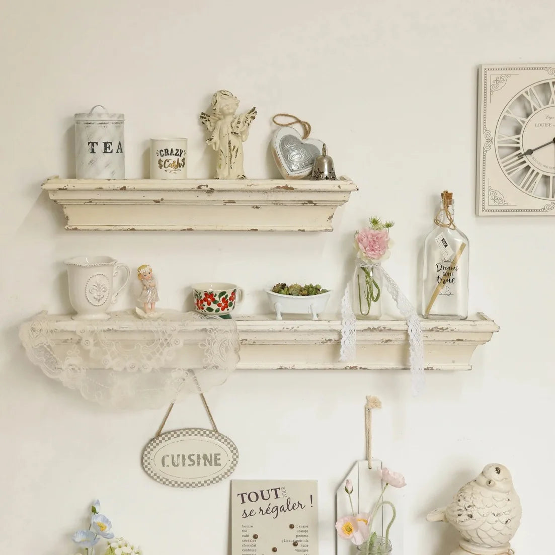 Vintage Wall Shelf Set